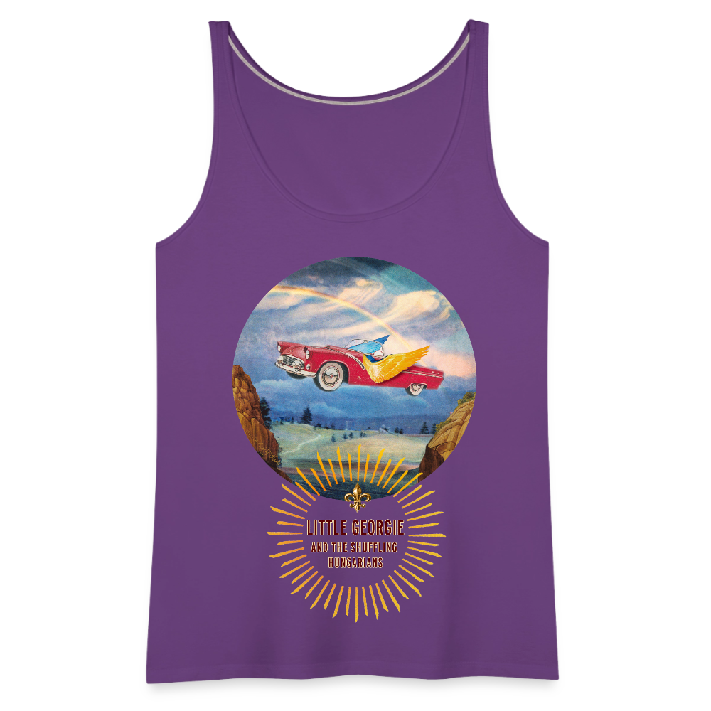 Slow Drivin' Man Women’s Premium Tank Top - purple