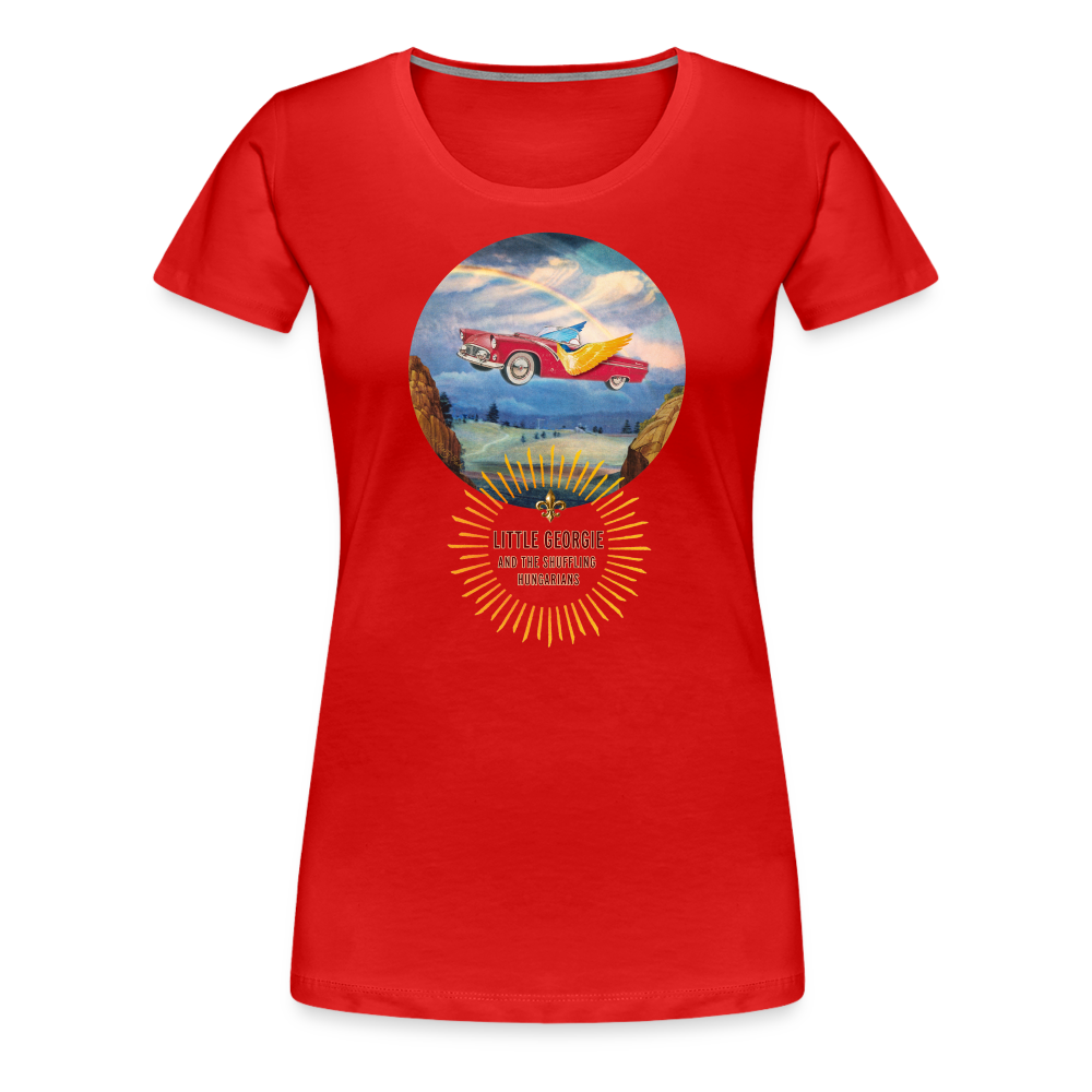 "Slow Drivin'" Women’s Premium T-Shirt - red