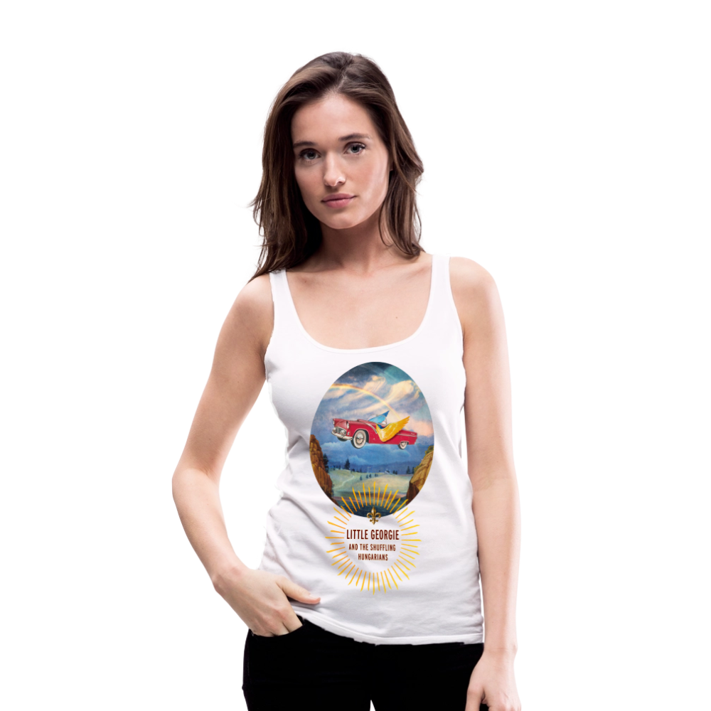 Slow Drivin' Man Women’s Premium Tank Top - white