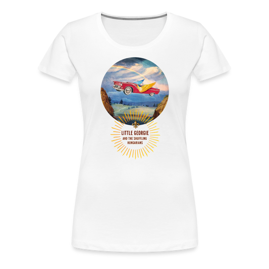 "Slow Drivin'" Women’s Premium T-Shirt - white