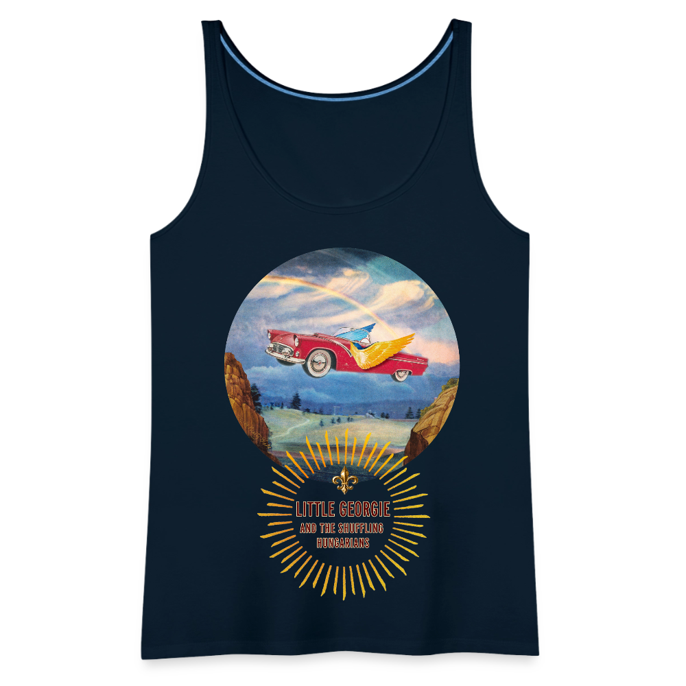 Slow Drivin' Man Women’s Premium Tank Top - deep navy