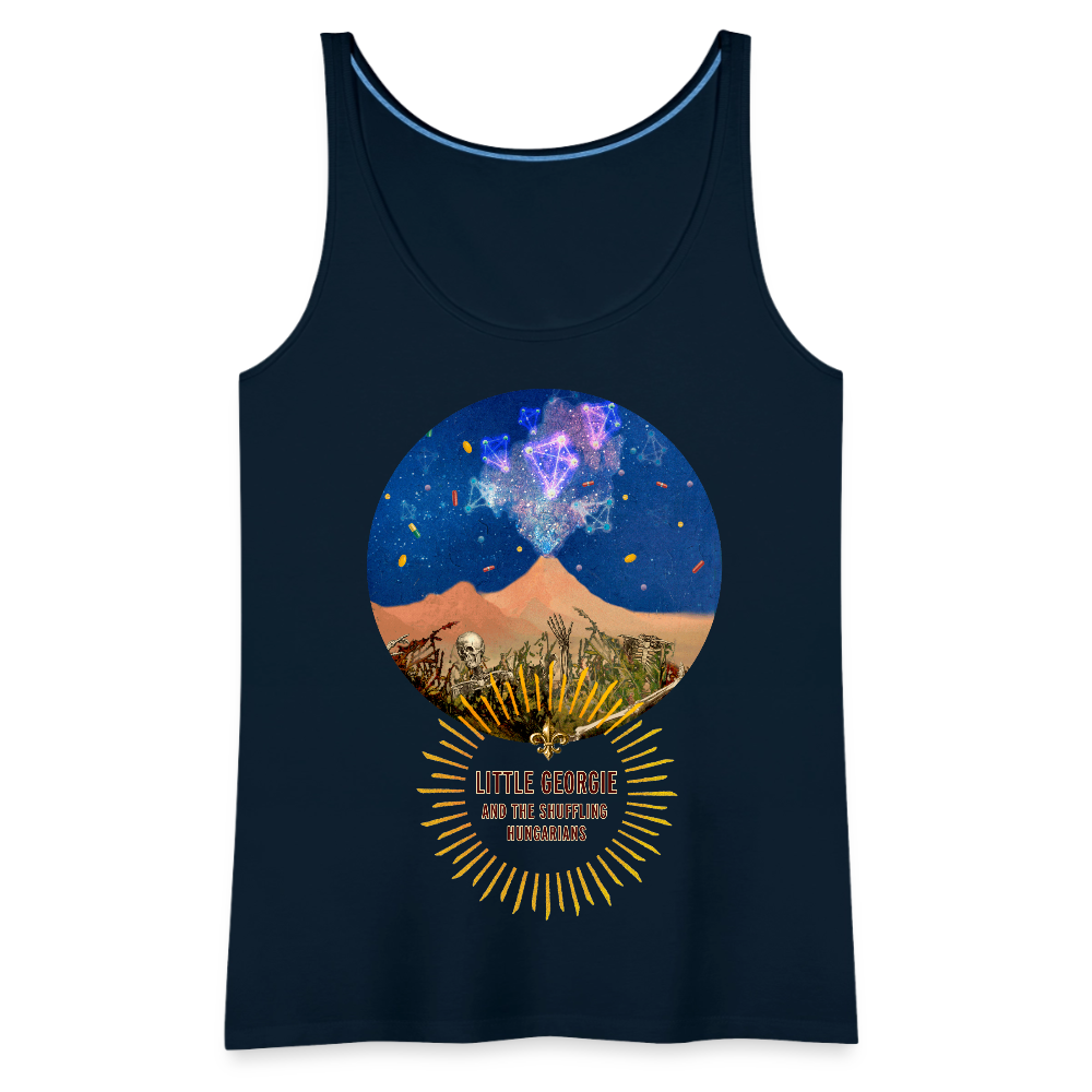 "Tear It Down" Women’s Premium Tank Top - deep navy