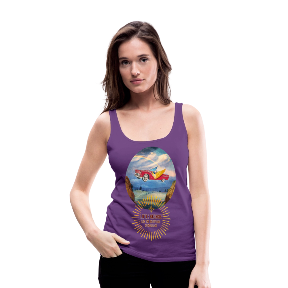 Slow Drivin' Man Women’s Premium Tank Top - purple