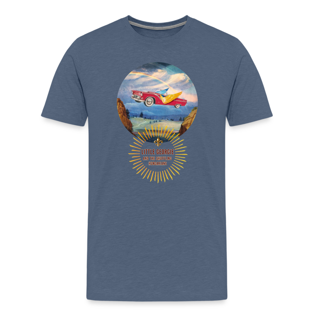 "Slow Drivin'" Men's Premium T-Shirt - heather blue