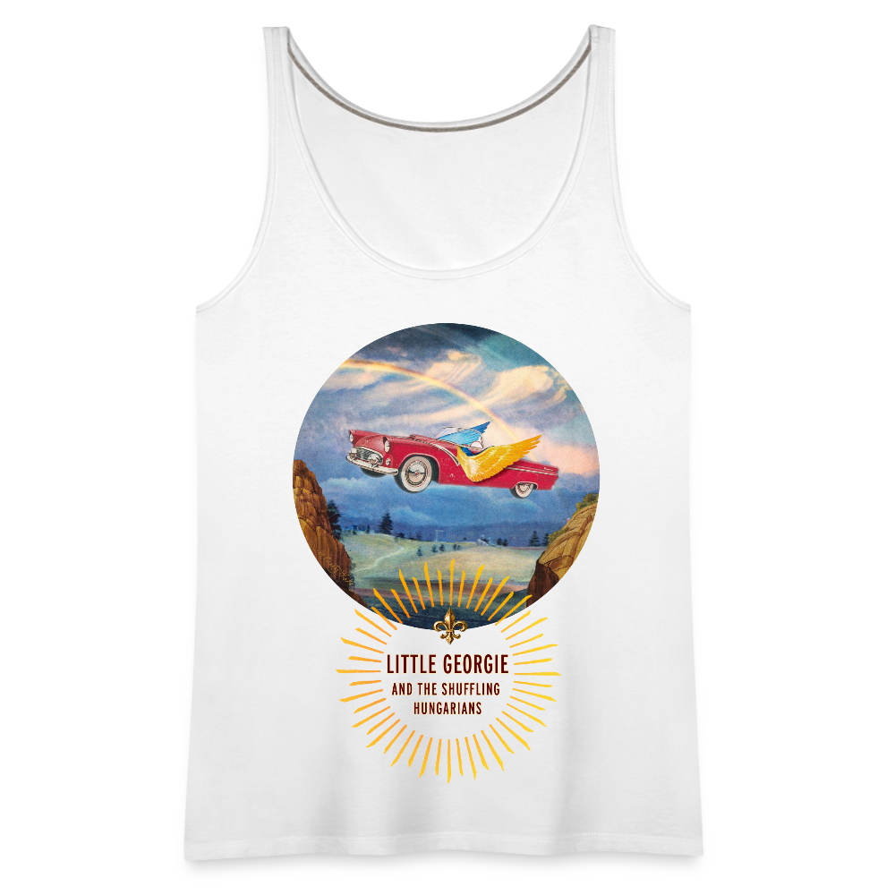 Slow Drivin' Man Women’s Premium Tank Top - white