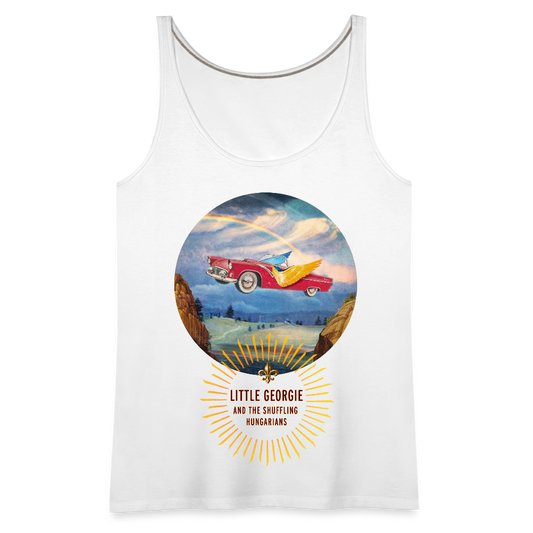 Slow Drivin' Man Women’s Premium Tank Top - white