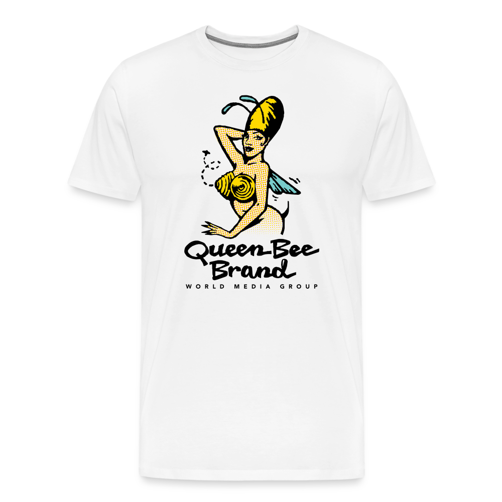 Queen Bee Logo - Men's Premium T-Shirt - white