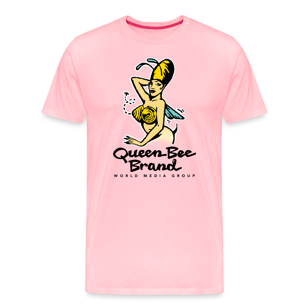 Queen Bee Logo - Men's Premium T-Shirt - pink