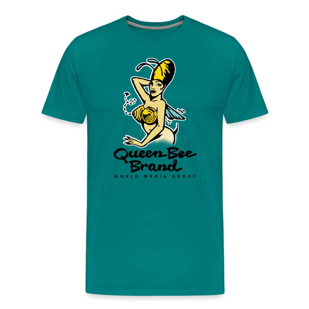 Queen Bee Logo - Men's Premium T-Shirt - teal