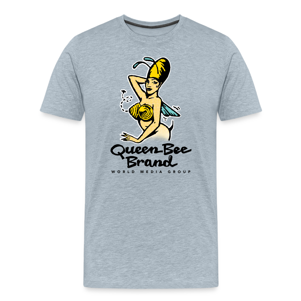 Queen Bee Logo - Men's Premium T-Shirt - heather ice blue