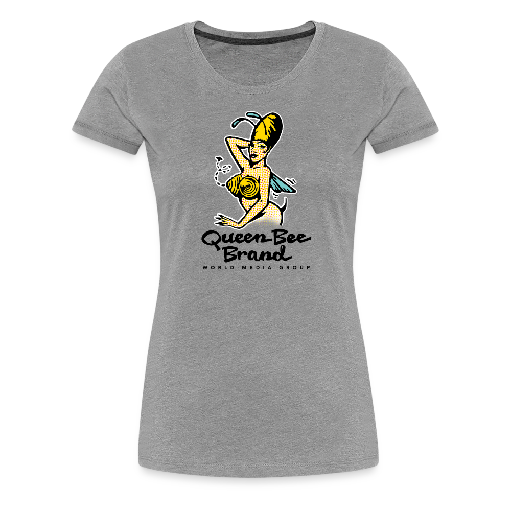 Queen Bee Logo - Women’s Premium T-Shirt - heather gray