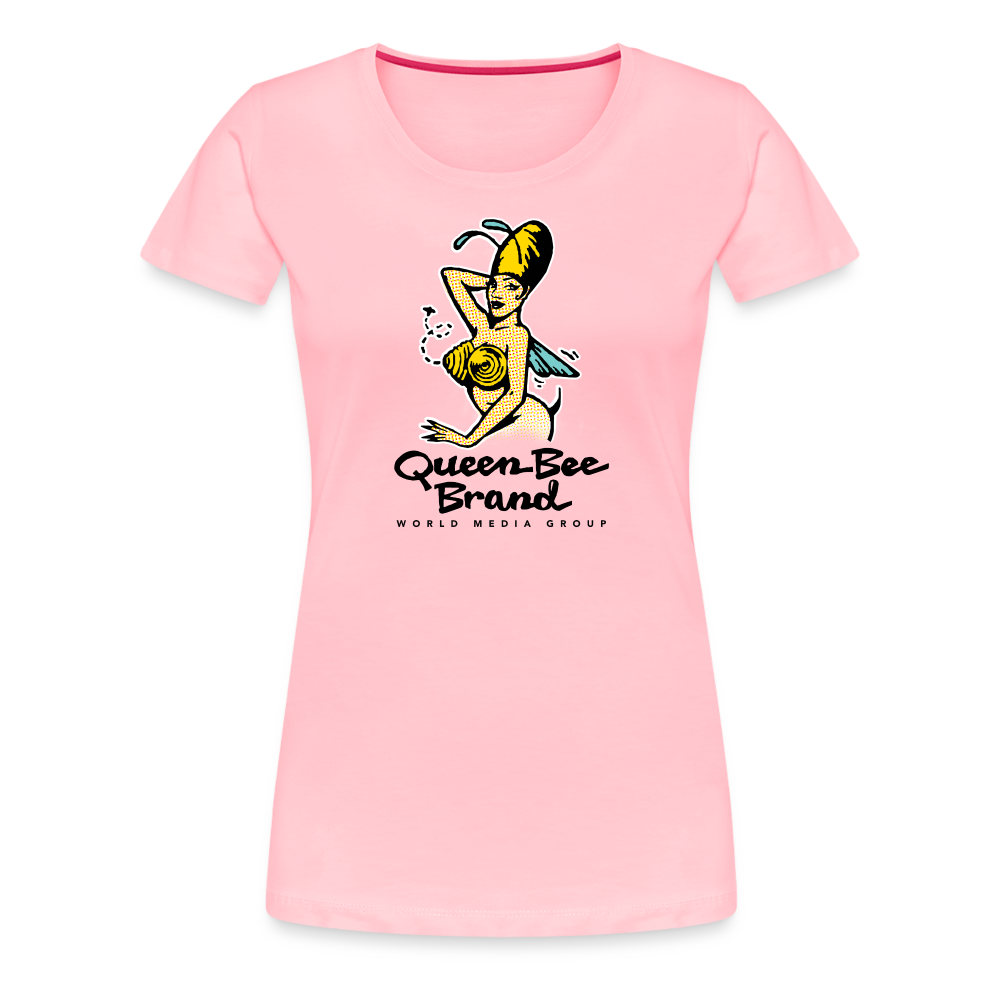 Queen Bee Logo - Women’s Premium T-Shirt - pink