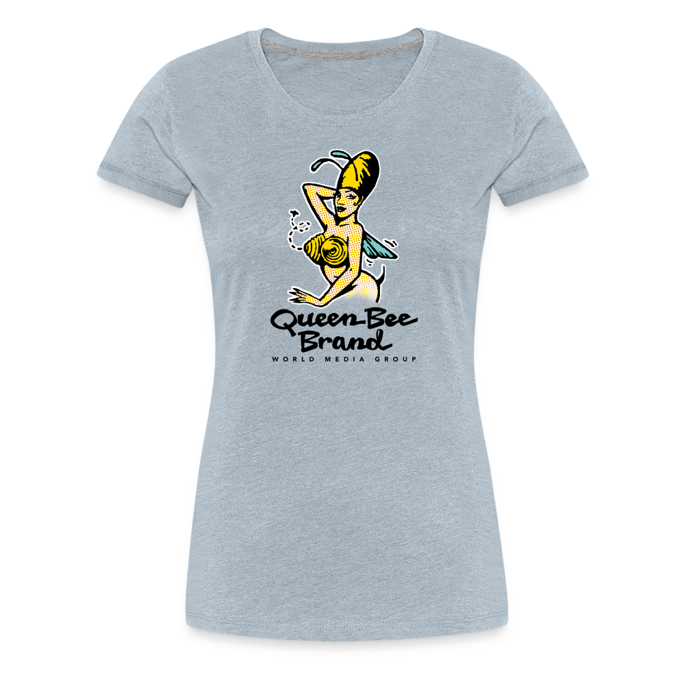 Queen Bee Logo - Women’s Premium T-Shirt - heather ice blue