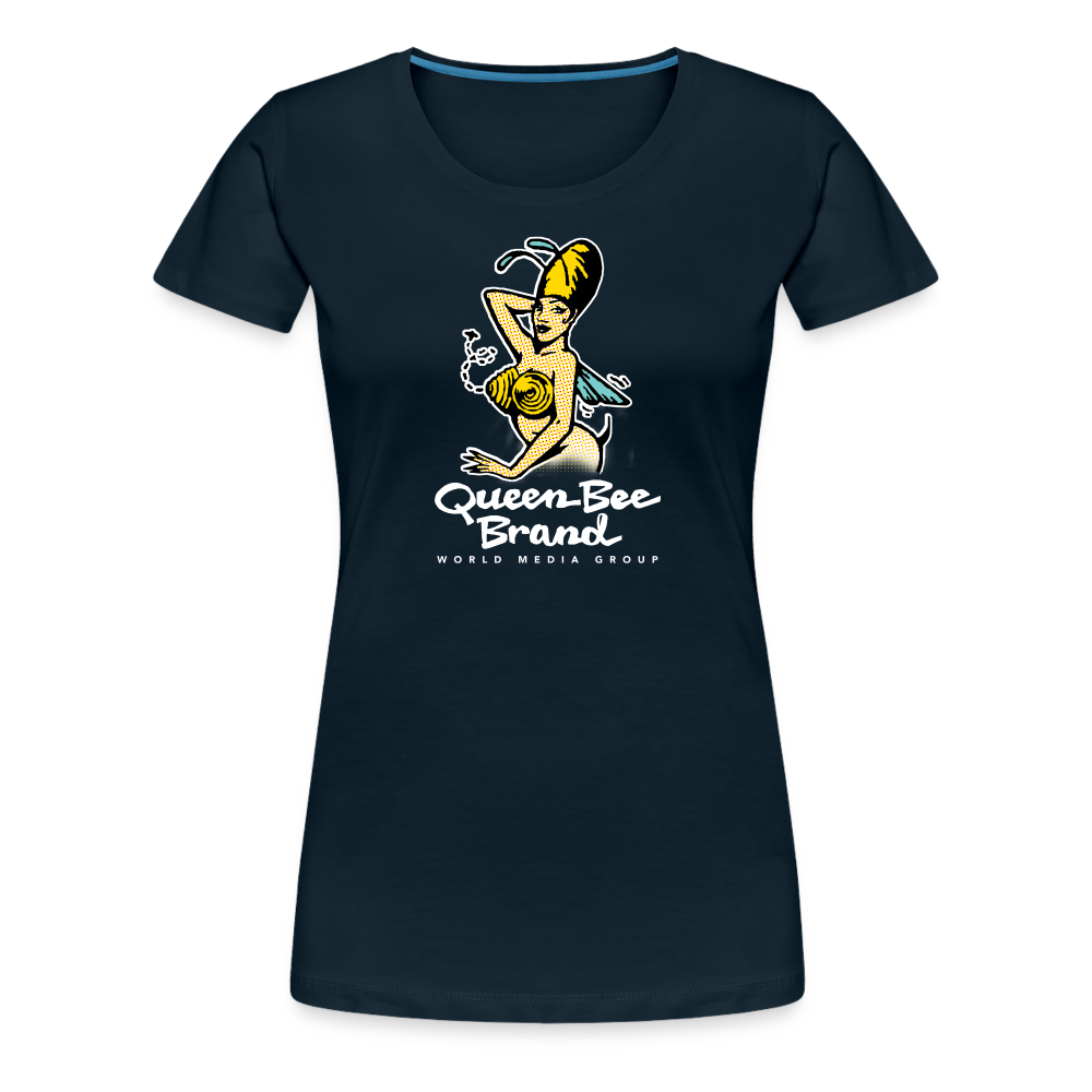 Queen Bee Brand - Women’s Premium T-Shirt - deep navy