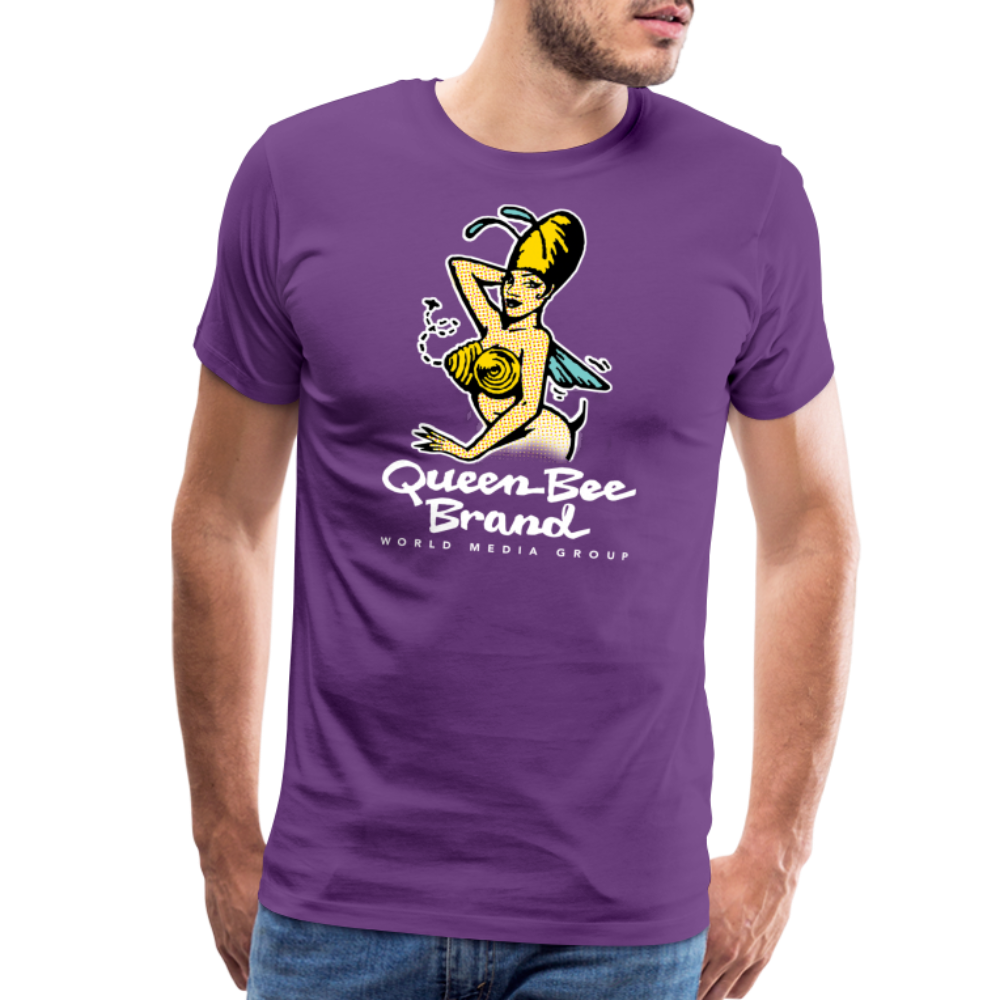 Queen Bee Brand - Men's Premium T-Shirt - purple