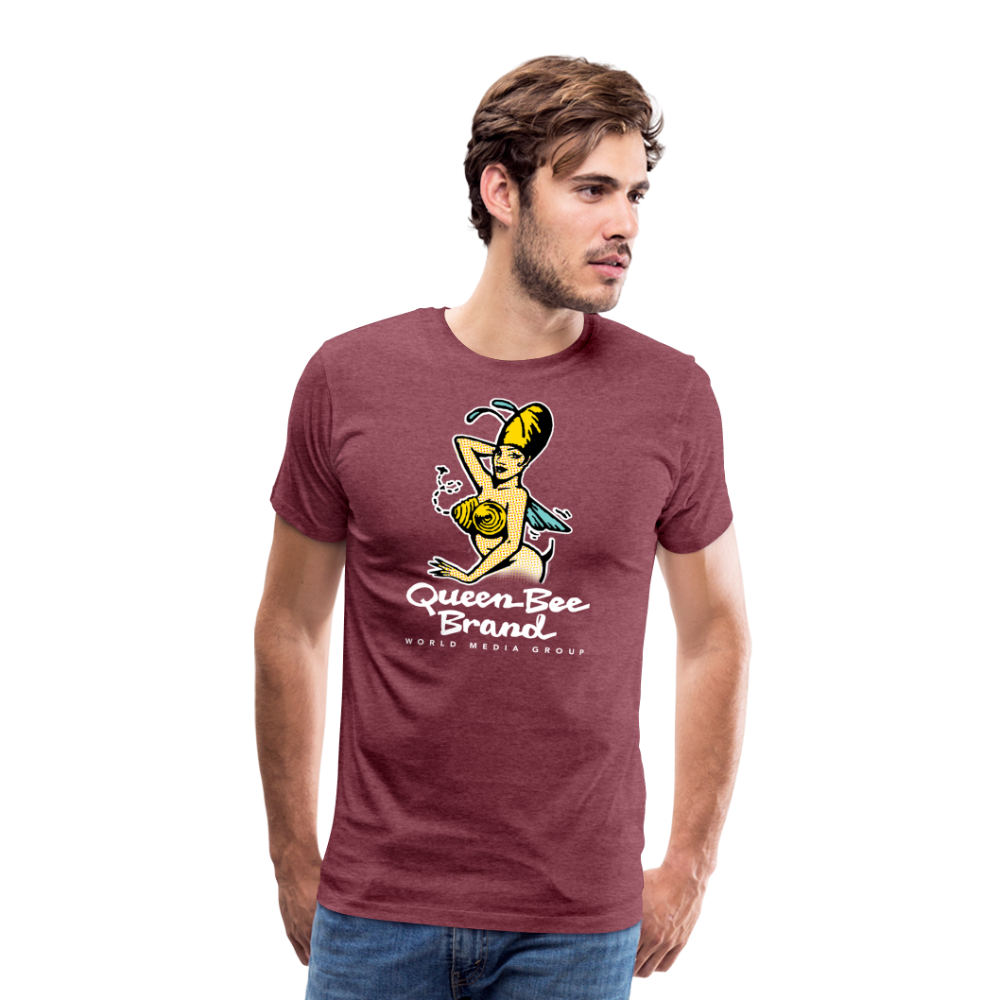 Queen Bee Brand - Men's Premium T-Shirt - heather burgundy