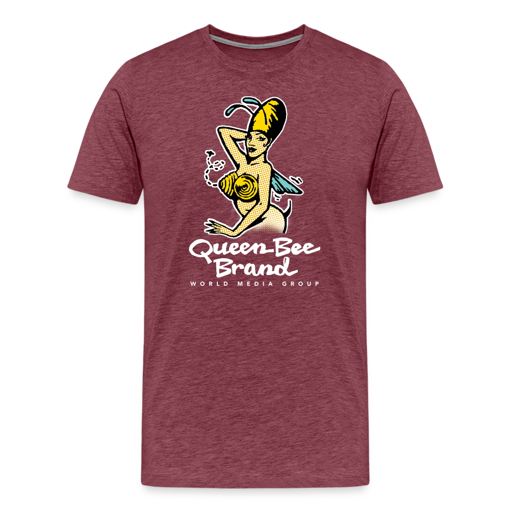 Queen Bee Brand - Men's Premium T-Shirt - heather burgundy