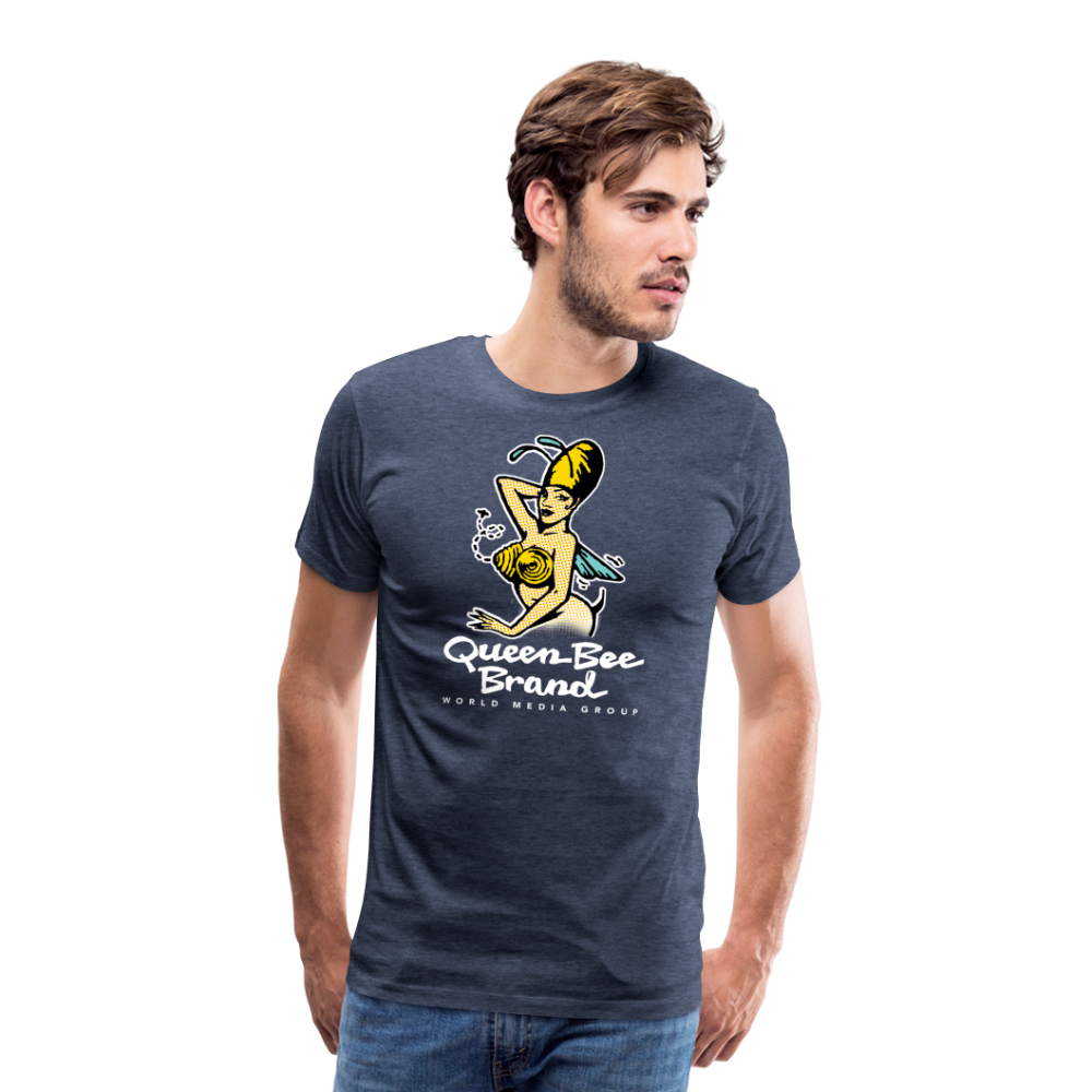 Queen Bee Brand - Men's Premium T-Shirt - heather blue