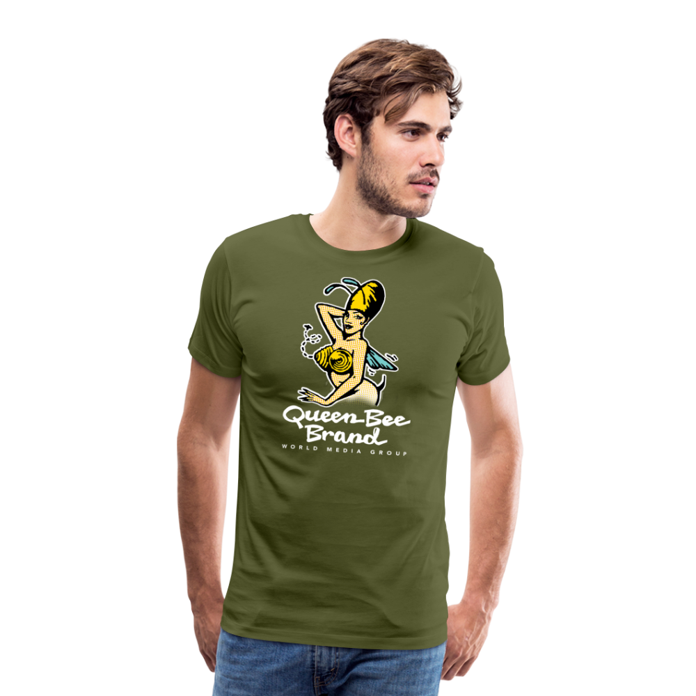 Queen Bee Brand - Men's Premium T-Shirt - olive green