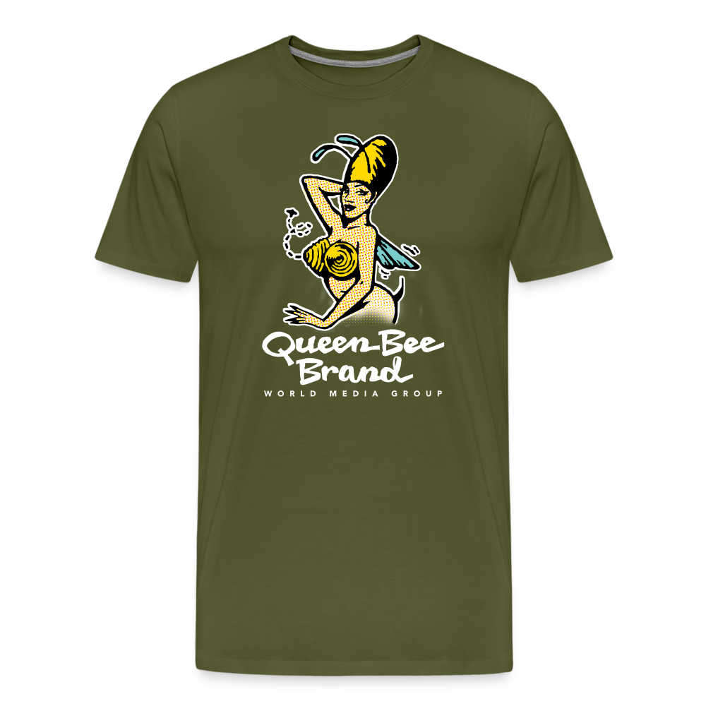 Queen Bee Brand - Men's Premium T-Shirt - olive green