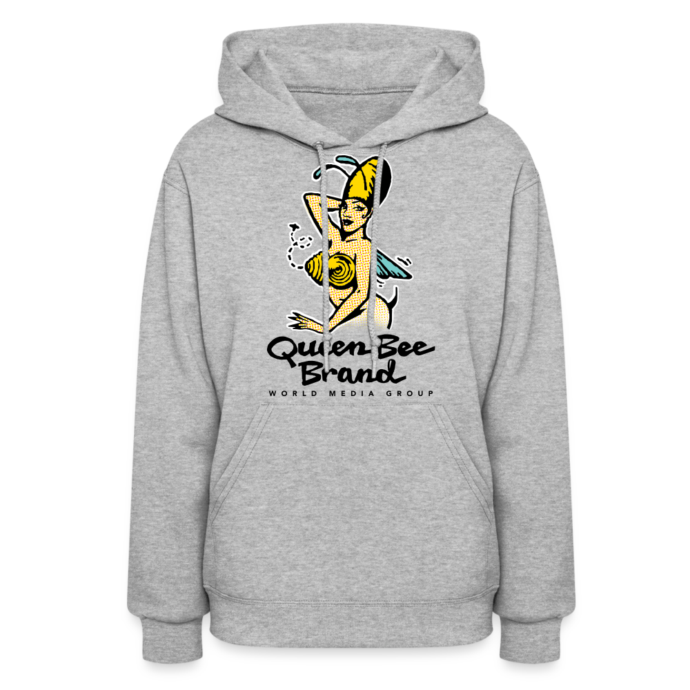 Queen Bee Logo Women's Premium Hoodie - heather gray