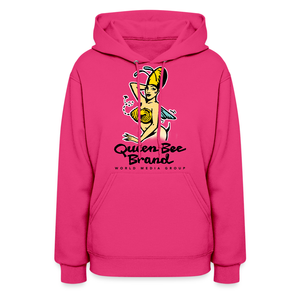 Queen Bee Logo Women's Premium Hoodie - fuchsia