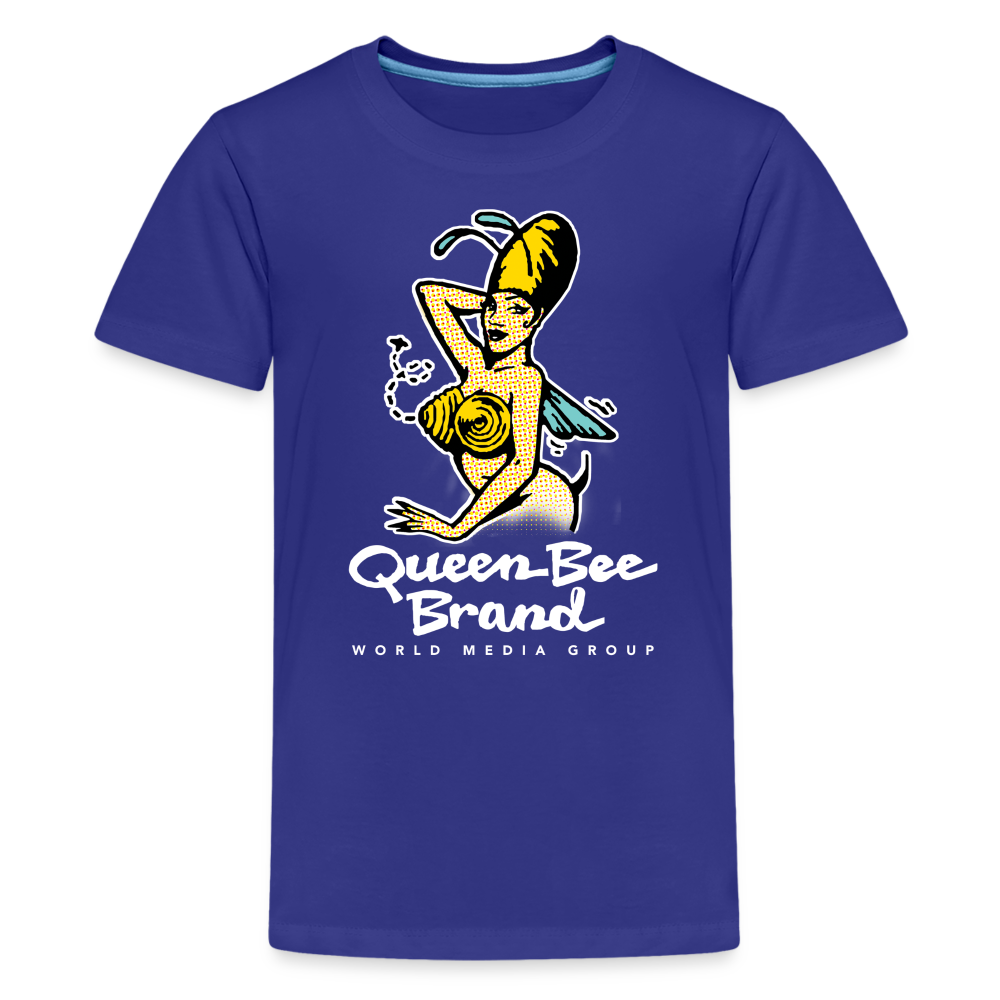 Queen Bee Logo - Kids' Premium T-Shirt - royal blue