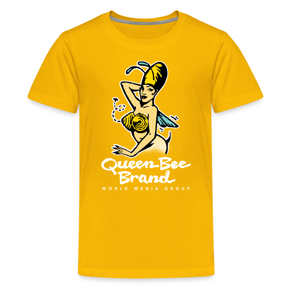 Queen Bee Logo - Kids' Premium T-Shirt - sun yellow