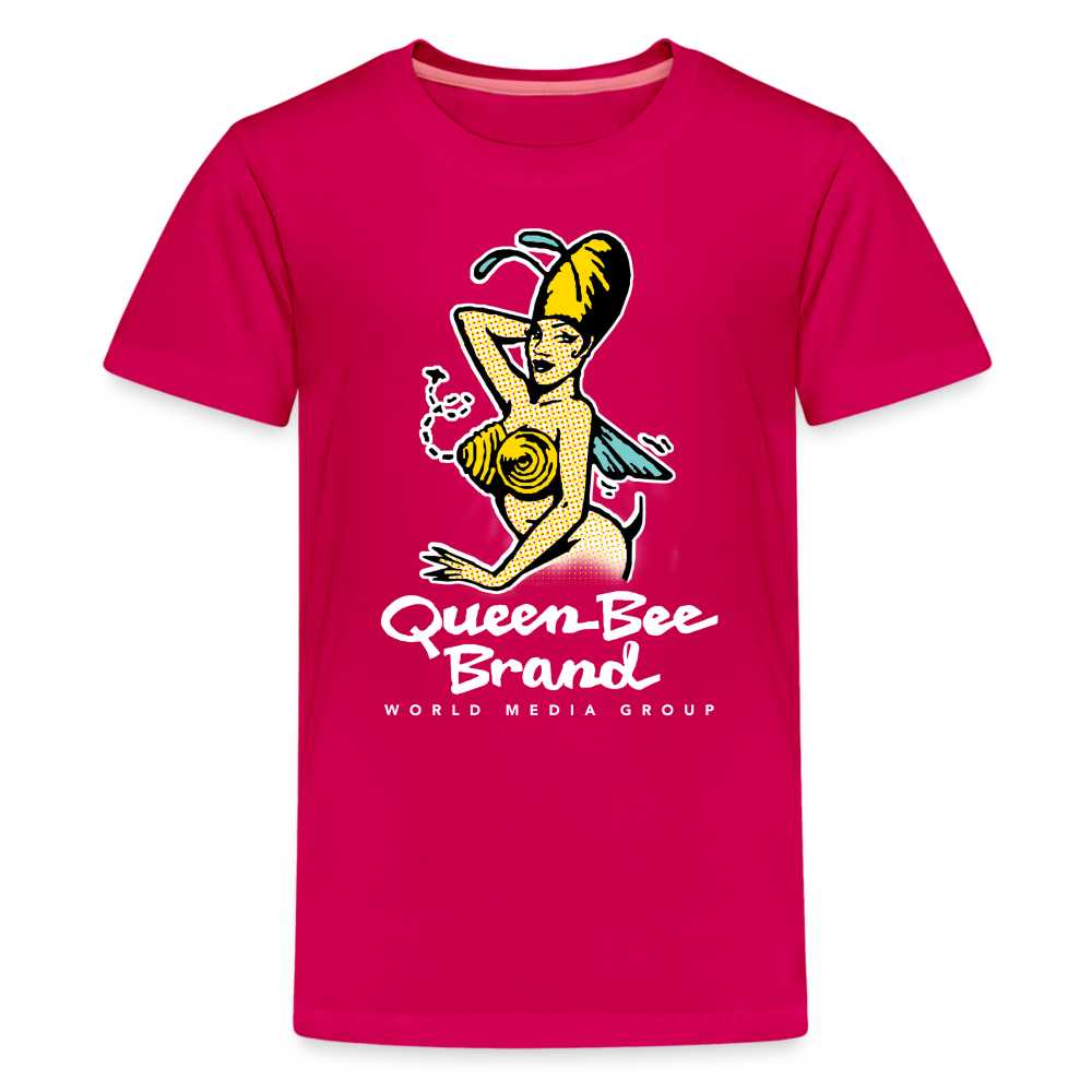 Queen Bee Logo - Kids' Premium T-Shirt - dark pink