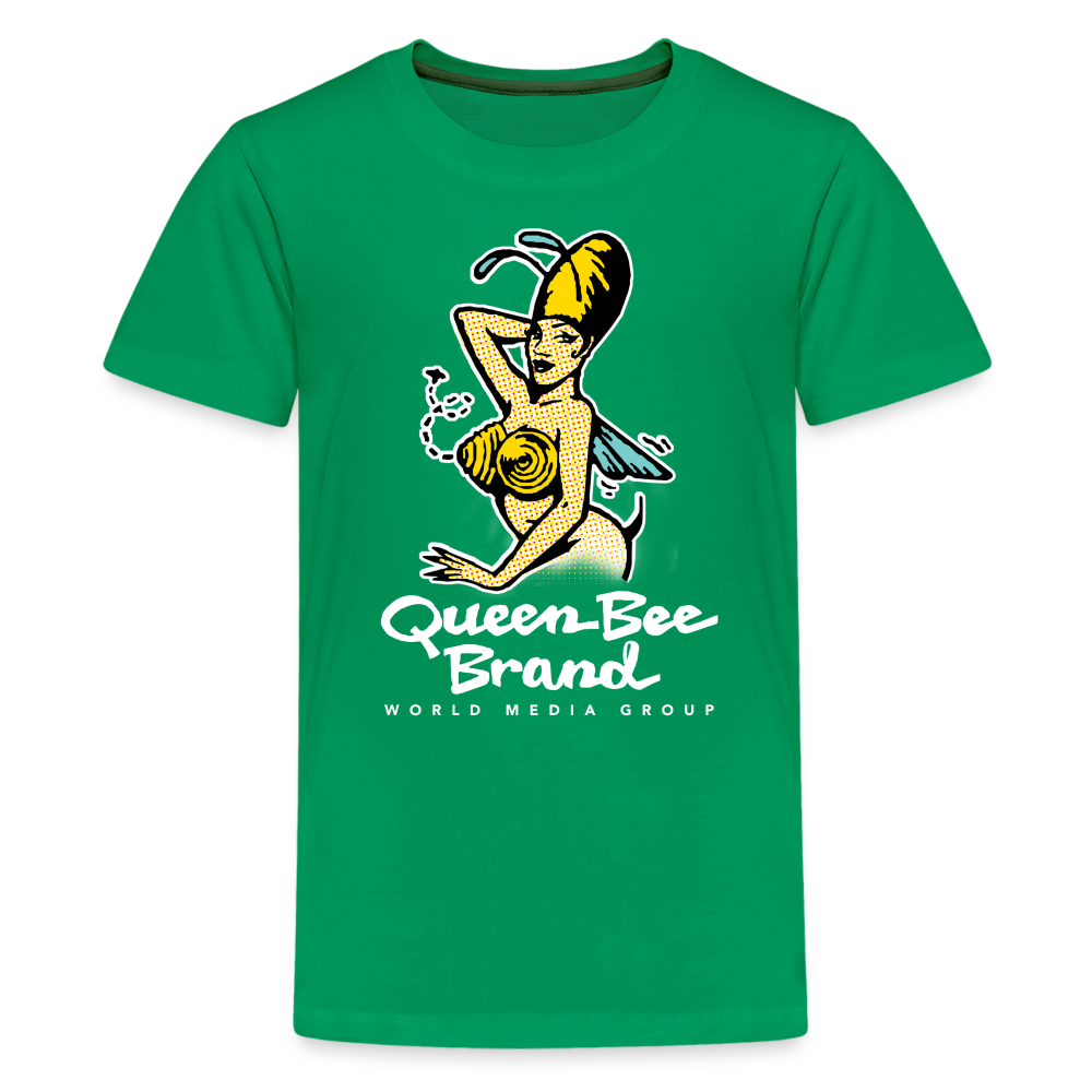 Queen Bee Logo - Kids' Premium T-Shirt - kelly green