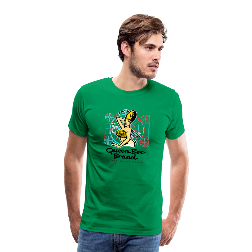 Queen Bee Brand Screen Test - Men's Premium Tshirt - kelly green