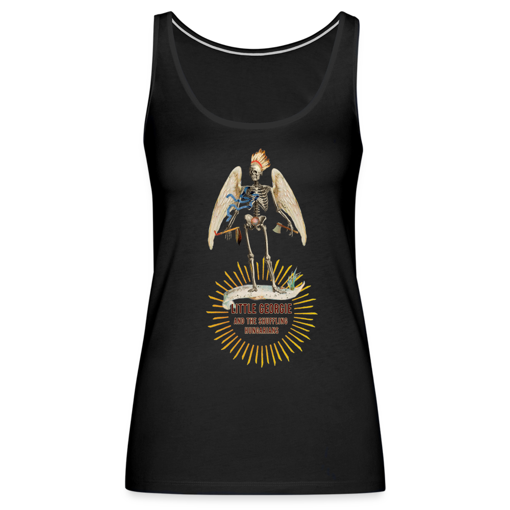 "Angel Skeleton Chief" Women's Premium Tank Top - black