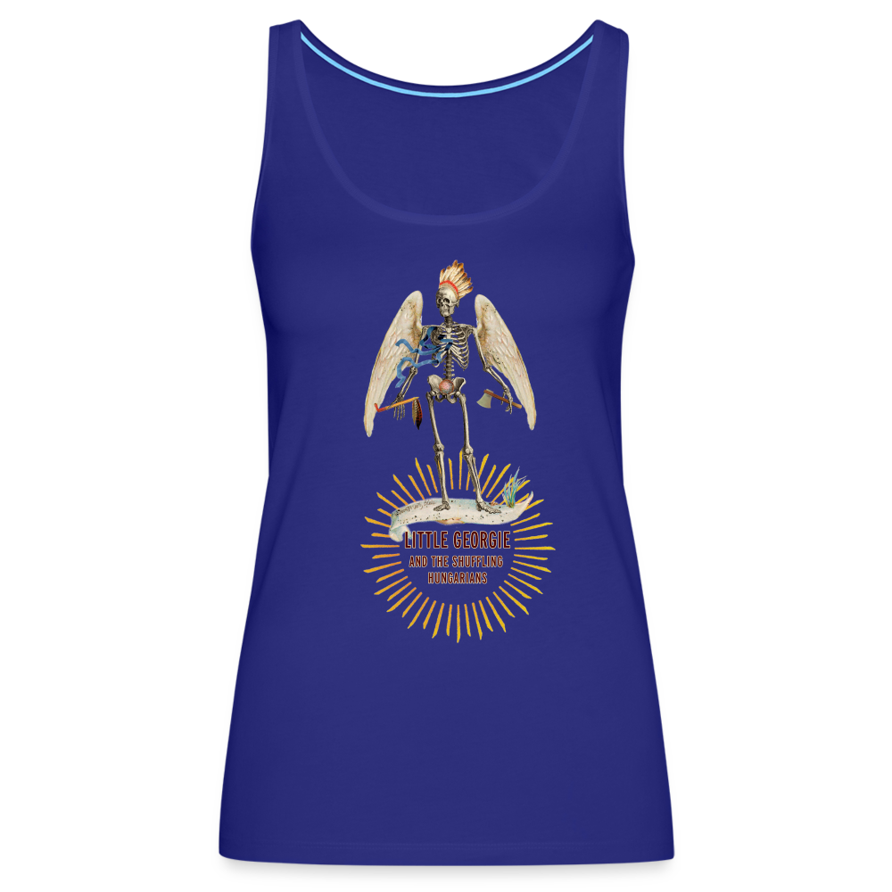 "Angel Skeleton Chief" Women's Premium Tank Top - royal blue