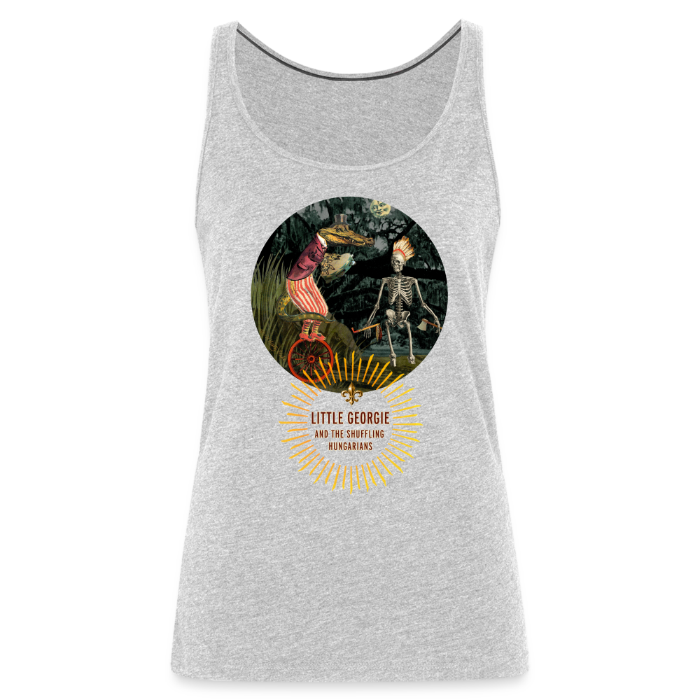 "Funky Indian" Women’s Premium Tank Top - heather gray