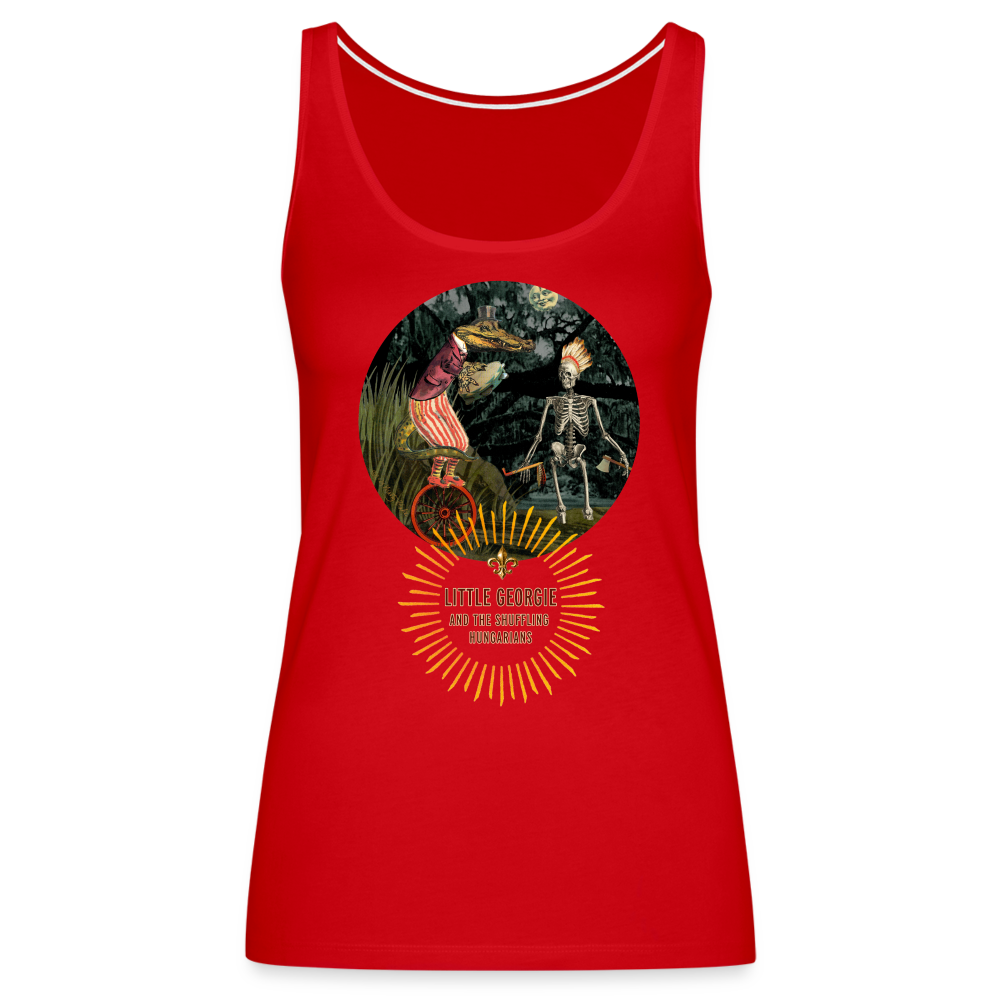 "Funky Indian" Women’s Premium Tank Top - red