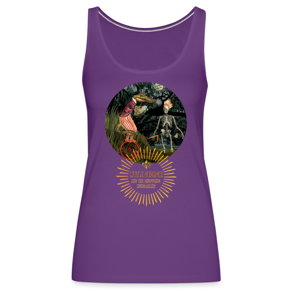 "Funky Indian" Women’s Premium Tank Top - purple