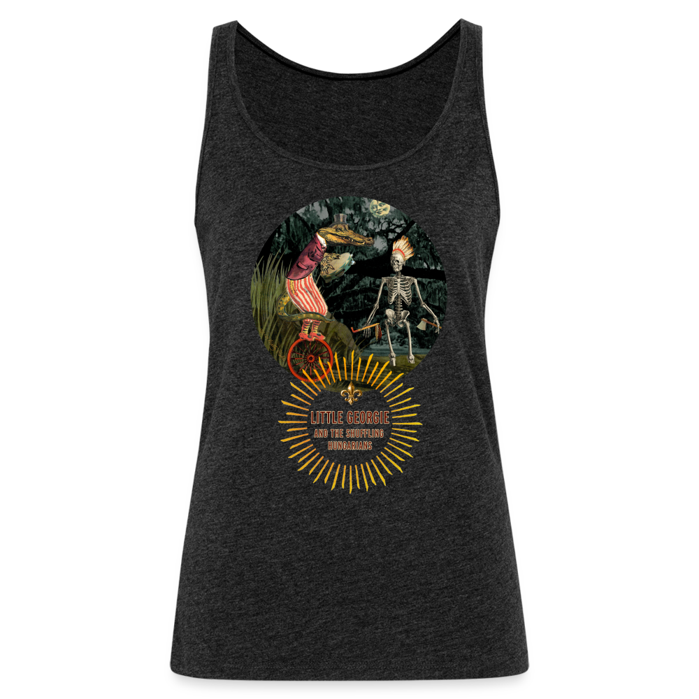 "Funky Indian" Women’s Premium Tank Top - charcoal grey