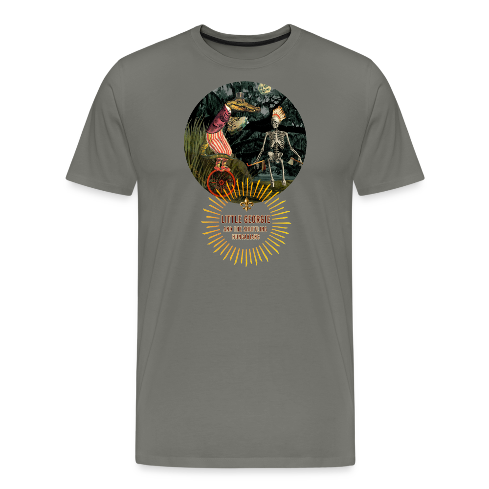 "Funky Indian" Men's Premium T-Shirt - asphalt gray