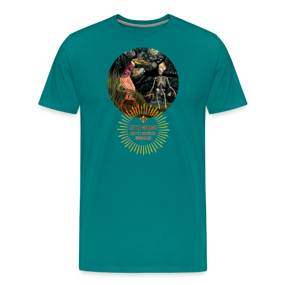 "Funky Indian" Men's Premium T-Shirt - teal