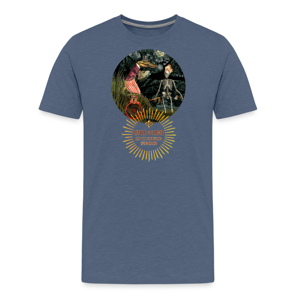 "Funky Indian" Men's Premium T-Shirt - heather blue