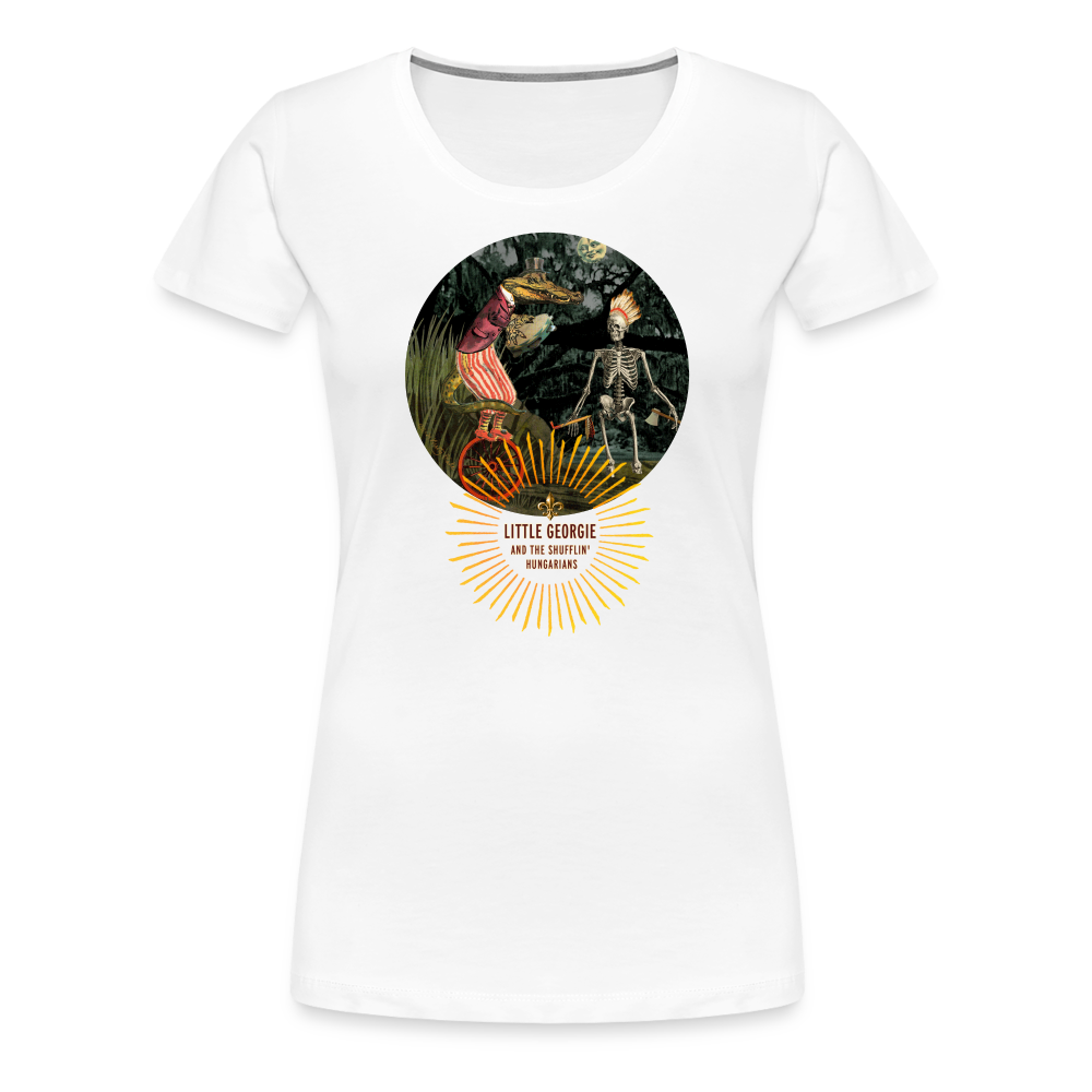 "Funky Indian" Women’s Premium T-Shirt - white