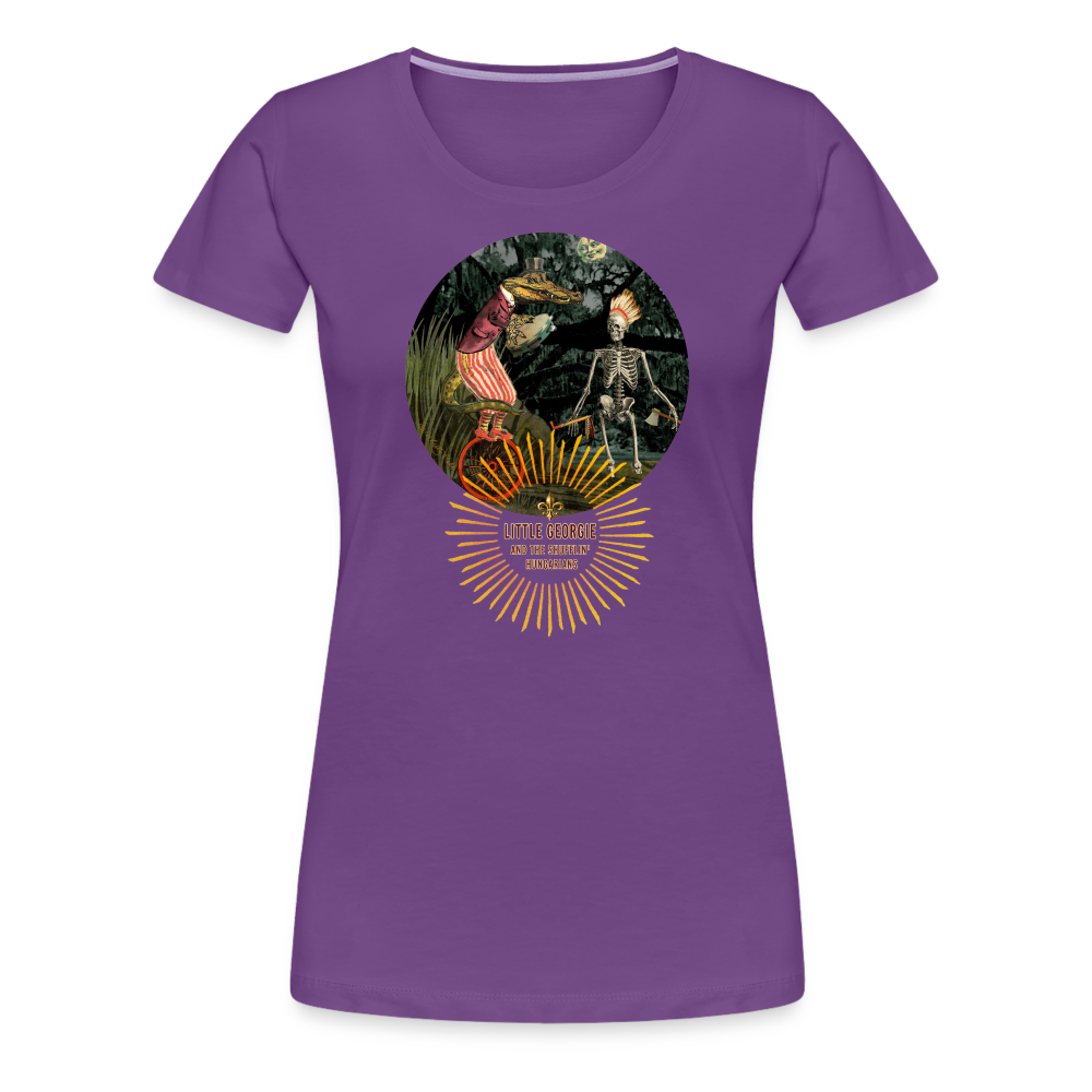 "Funky Indian" Women’s Premium T-Shirt - purple