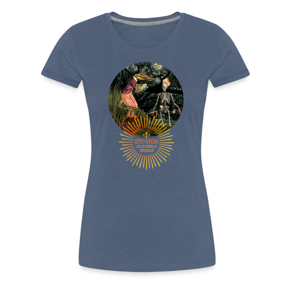 "Funky Indian" Women’s Premium T-Shirt - heather blue