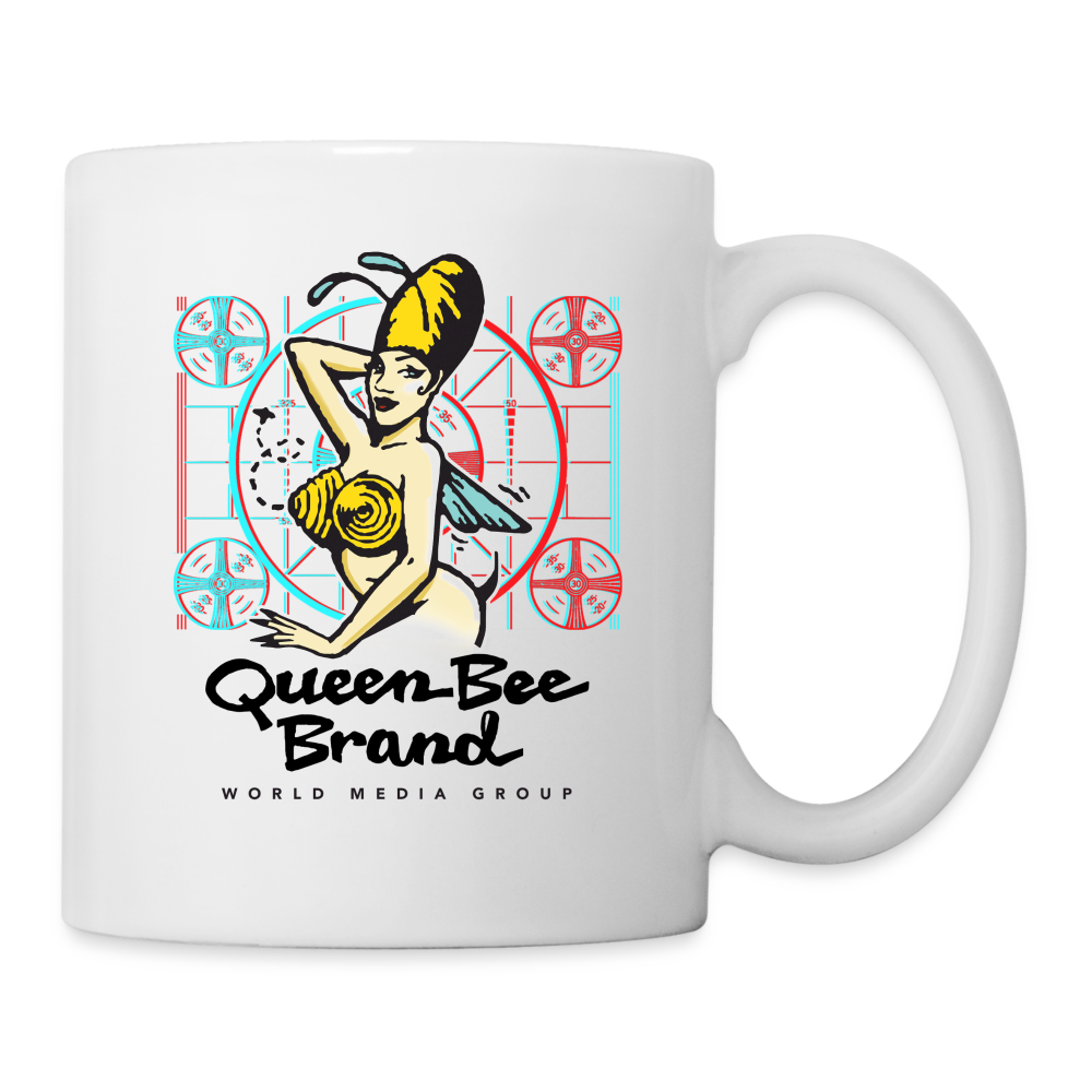 Queen Bee Brand Screen Test - Coffee/Tea Mug - white